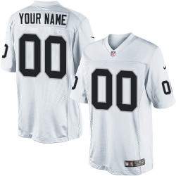 Nike Oakland Raiders Men's Customized Limited White Road Jersey