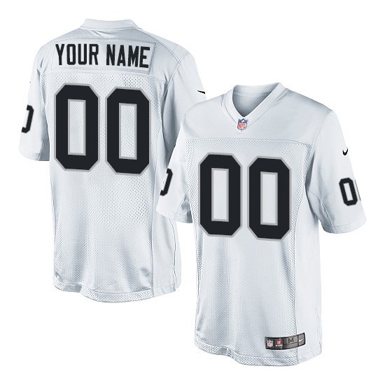 اذان العصر بقيق Men's Nike Oakland Raiders Customized White Elite Jersey ريموت