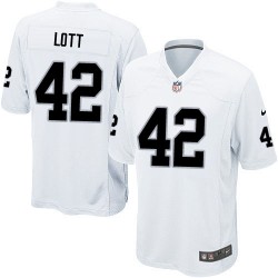 Nike Youth Limited White Road Jersey Oakland Raiders Ronnie Lott 42