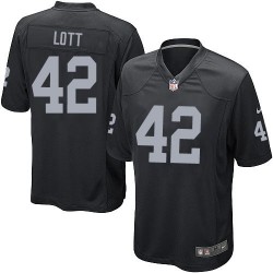 Nike Youth Limited Black Home Jersey Oakland Raiders Ronnie Lott 42