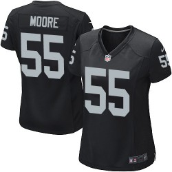 Nike Women's Game Black Home Jersey Oakland Raiders Sio Moore 55