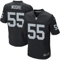 Nike Men's Elite Black Home Jersey Oakland Raiders Sio Moore 55