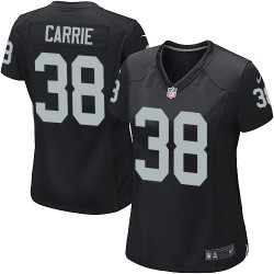 Nike Women's Game Black Home Jersey Oakland Raiders T.J. Carrie 38