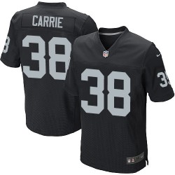 Nike Men's Elite Black Home Jersey Oakland Raiders T.J. Carrie 38