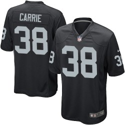 Nike Men's Game Black Home Jersey Oakland Raiders T.J. Carrie 38