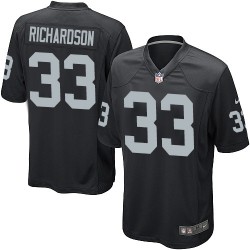 Nike Youth Game Black Home Jersey Oakland Raiders Trent Richardson 33