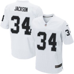 Nike Men's Elite White Road Jersey Oakland Raiders Bo Jackson 34