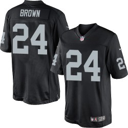 Nike Men's Limited Black Home Jersey Oakland Raiders Willie Brown 24