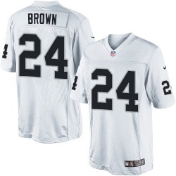 Nike Men's Limited White Road Jersey Oakland Raiders Willie Brown 24