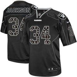 Nike Men's Limited New Lights Out Black Jersey Oakland Raiders Bo Jackson 34