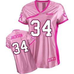 Nike Women's Game Pink Be Luv'd Jersey Oakland Raiders Bo Jackson 34