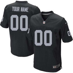 Nike Oakland Raiders Men's Customized Elite Black Home Jersey