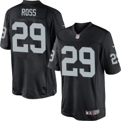 Nike Men's Limited Black Home Jersey Oakland Raiders Brandian Ross 29