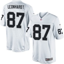 Nike Youth Limited White Road Jersey Oakland Raiders Brian Leonhardt 87