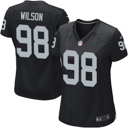 Nike Women's Game Black Home Jersey Oakland Raiders C.J. Wilson 98