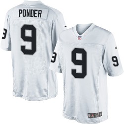 Nike Men's Limited White Road Jersey Oakland Raiders Christian Ponder 9