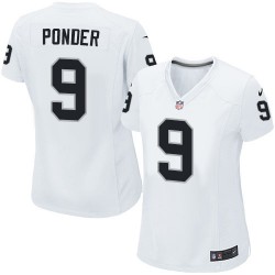 Nike Women's Limited White Road Jersey Oakland Raiders Christian Ponder 9