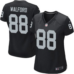 Nike Women's Game Black Home Jersey Oakland Raiders Clive Walford 88