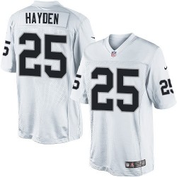Nike Men's Limited White Road Jersey Oakland Raiders D.J. Hayden 25