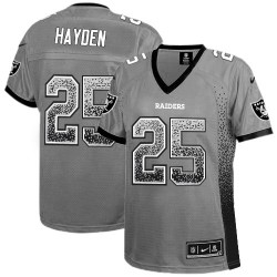 Nike Women's Limited Grey Drift Fashion Jersey Oakland Raiders D.J. Hayden 25
