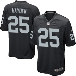 Nike Youth Elite Black Home Jersey Oakland Raiders D.J. Hayden 25