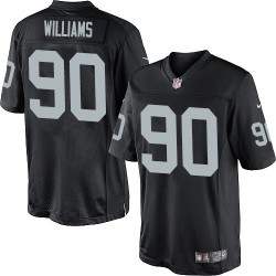 Nike Youth Limited Black Home Jersey Oakland Raiders Dan Williams 90