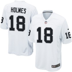 Nike Men's Game White Road Jersey Oakland Raiders Andre Holmes 18