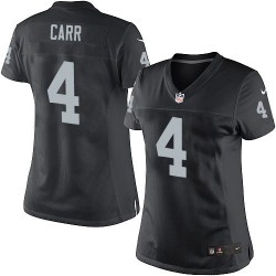 Nike Women's Limited Black Home Jersey Oakland Raiders Derek Carr 4