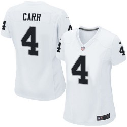 Nike Women's Limited White Road Jersey Oakland Raiders Derek Carr 4