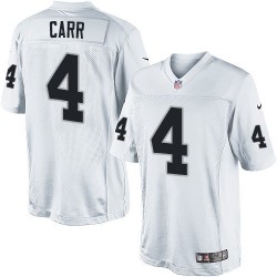 Nike Youth Limited White Road Jersey Oakland Raiders Derek Carr 4