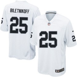 Nike Youth Limited White Road Jersey Oakland Raiders Fred Biletnikoff 25