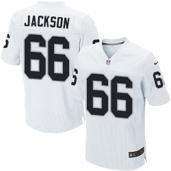 Nike Men's Elite White Road Jersey Oakland Raiders Gabe Jackson 66