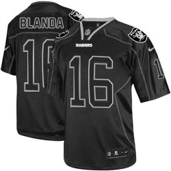 Nike Men's Elite Lights Out Black Jersey Oakland Raiders George Blanda 16