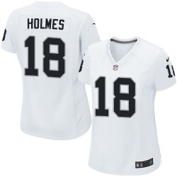 Nike Women's Game White Road Jersey Oakland Raiders Andre Holmes 18