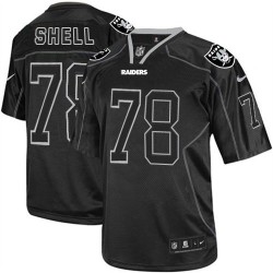 Nike Men's Limited Lights Out Black Jersey Oakland Raiders Art Shell 78