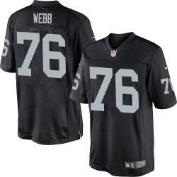 Nike Men's Limited Black Home Jersey Oakland Raiders J'Marcus Webb 76
