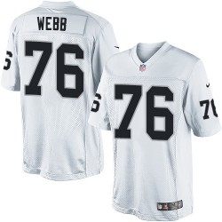Nike Men's Limited White Road Jersey Oakland Raiders J'Marcus Webb 76