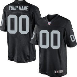 Nike Oakland Raiders Men's Customized Limited Black Home Jersey