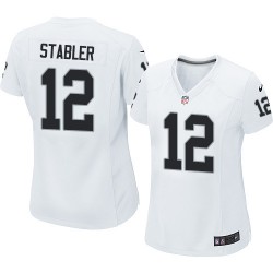 Nike Women's Limited White Road Jersey Oakland Raiders Kenny Stabler 12