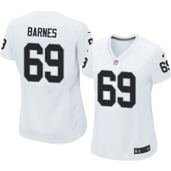 Nike Women's Limited White Road Jersey Oakland Raiders Khalif Barnes 69
