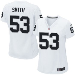 Nike Women's Game White Road Jersey Oakland Raiders Malcolm Smith 53
