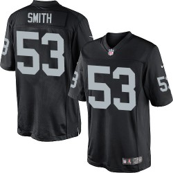 Nike Youth Elite Black Home Jersey Oakland Raiders Malcolm Smith 53