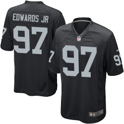 Nike Youth Game Black Home Jersey Oakland Raiders Mario Edwards Jr 97
