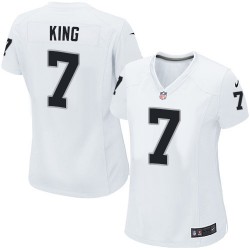 Nike Women's Game White Road Jersey Oakland Raiders Marquette King 7