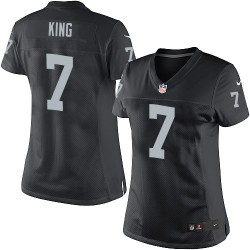 Nike Women's Limited Black Home Jersey Oakland Raiders Marquette King 7
