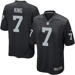 Nike Youth Elite Black Home Jersey Oakland Raiders Marquette King 7