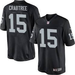 Nike Youth Elite Black Home Jersey Oakland Raiders Michael Crabtree 15