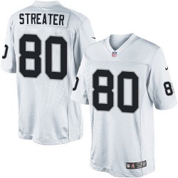 Nike Men's Limited White Road Jersey Oakland Raiders Rod Streater 80